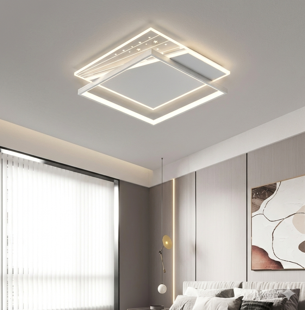 Geometric Led Modern Minimalist Ceiling Light