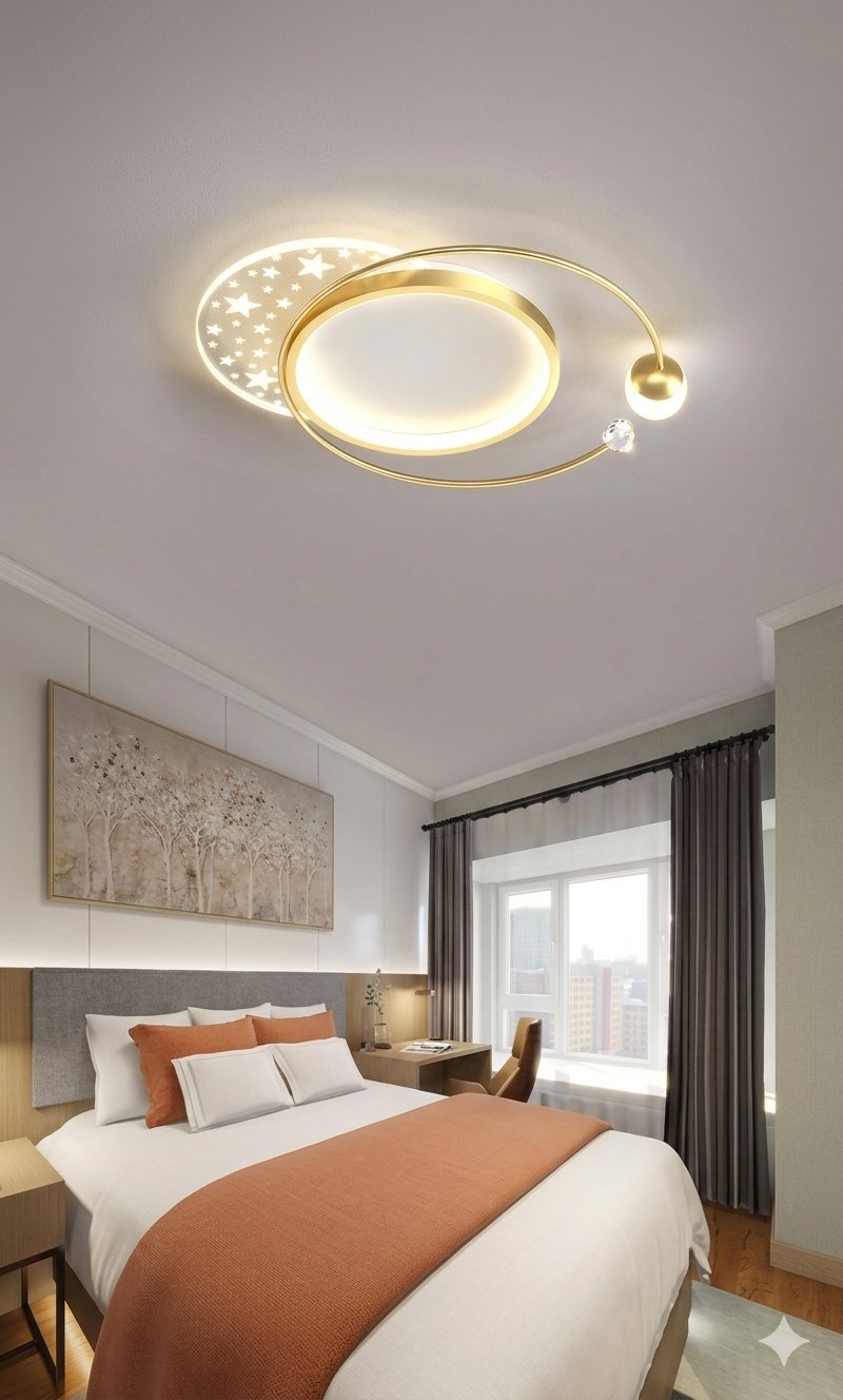 Modern Ceiling Light With A Sleek, High-End Finish.