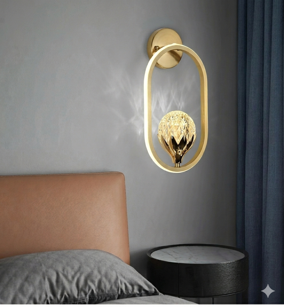 Crystal Ball Wall Light