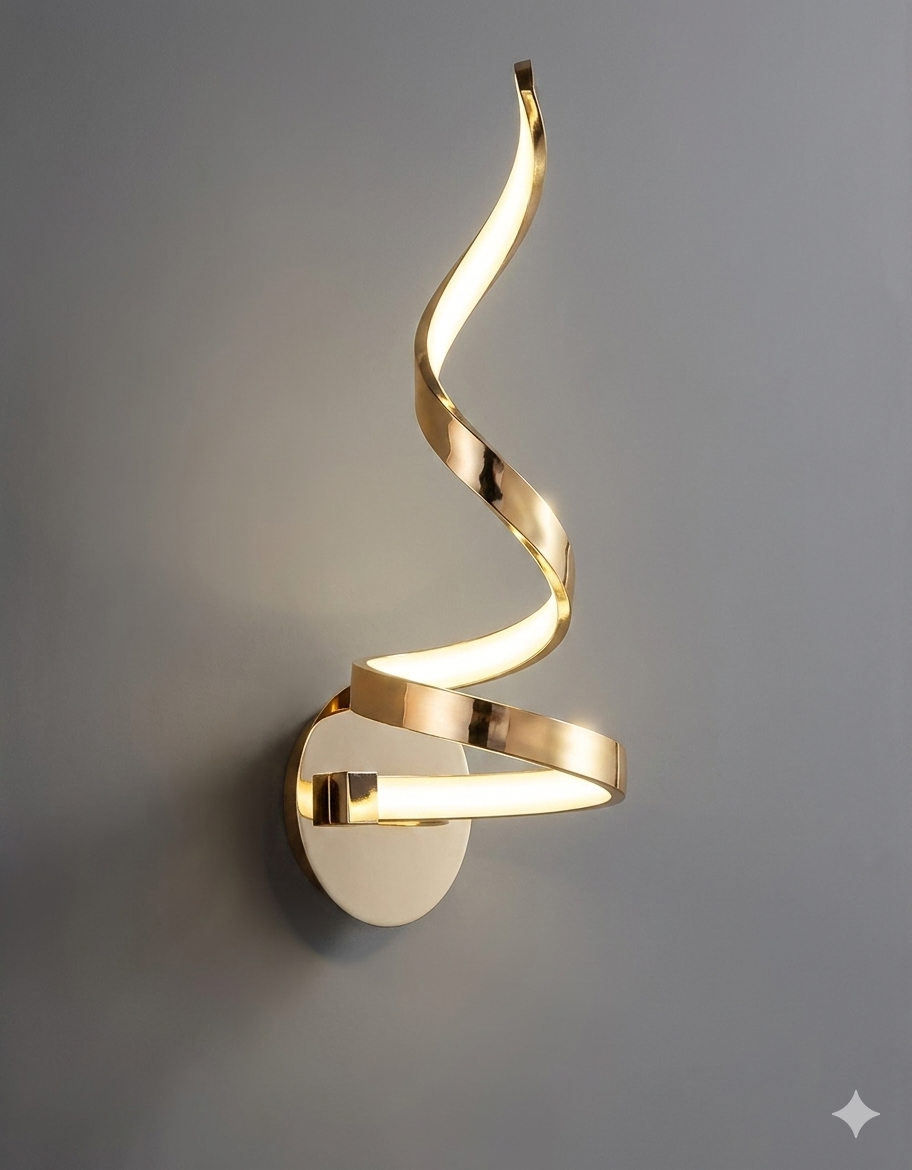 Modern Spiral Led Wall Sconce