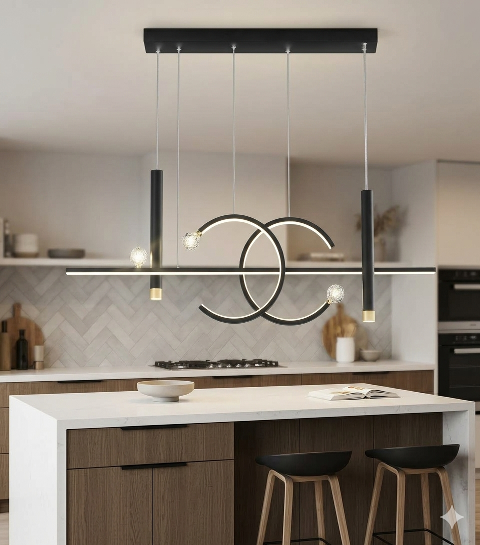 This Modern, Geometric Chandelier